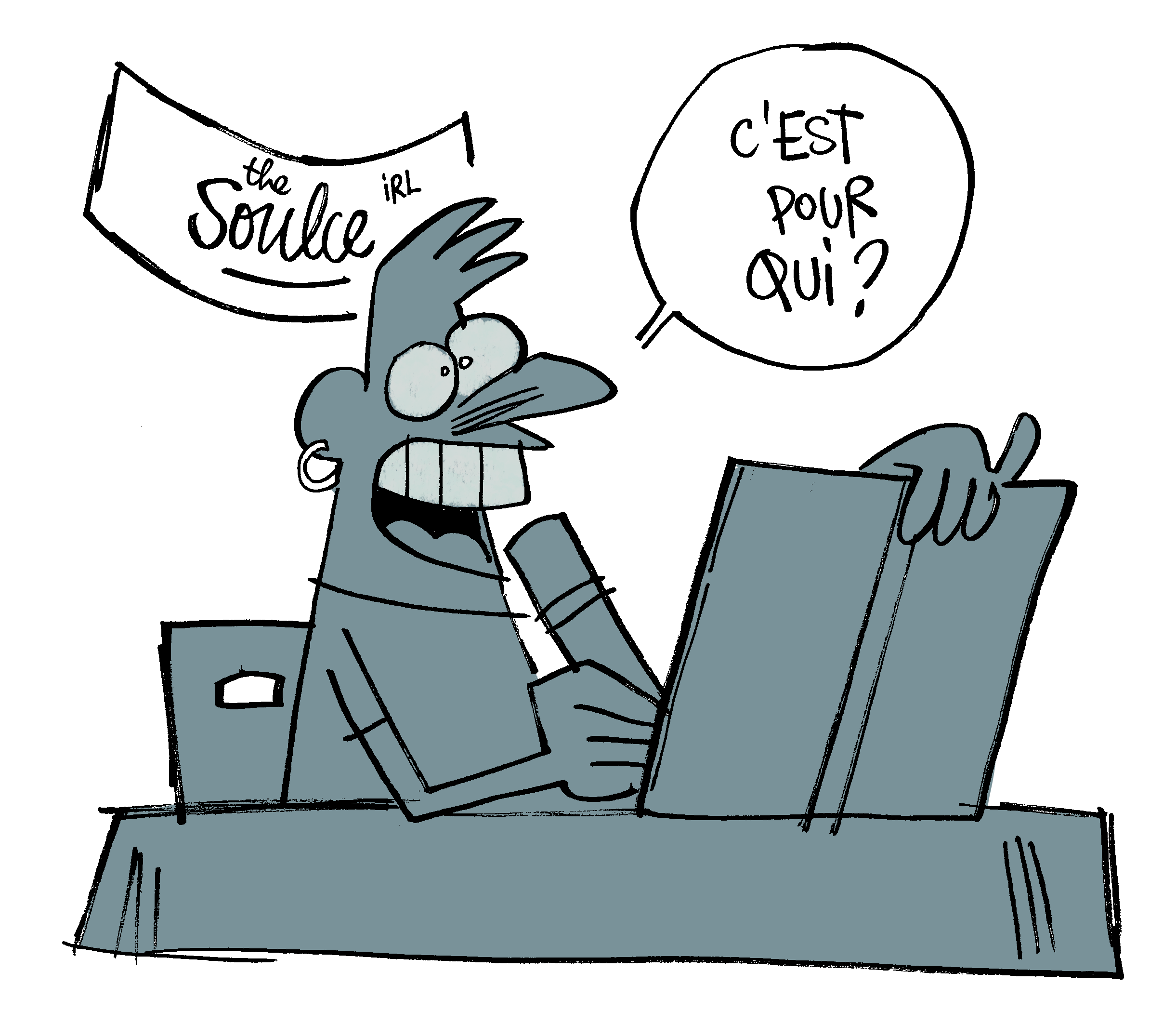 Soulce demande c'est pour qui la dédicace